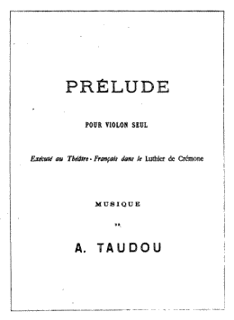 Prlude de Taudou