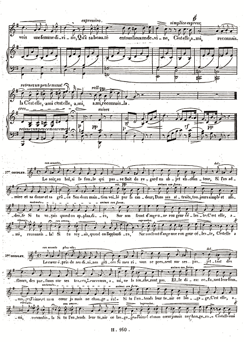 C'est elle!, mlodie d'Alphonse Thys, paroles d'Auguste Richomme, chante par M. Lac - Paris, Au Mnestrel, 1843 (DR)