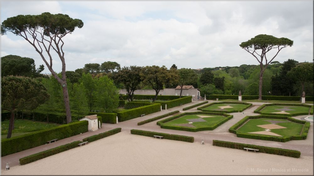 Les jardins, vus des appartements des Mdicis.