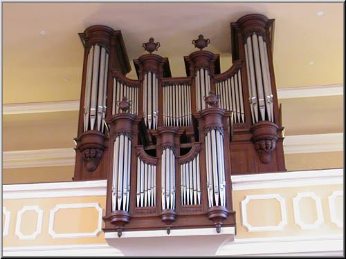 Eguisheim, glise Saints-Pierre-et-Paul, orgue Callinet  Frres 1839, reconstruit par Kern en 1962