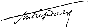 Signature d'André Gedalge