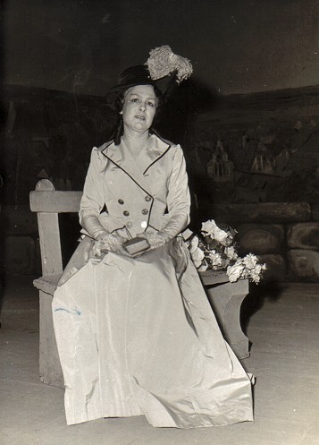 Solange Michel dans Charlotte (Werther), ca. 1955, son rle prfr.