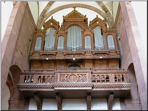 Murbach, abbatiale Saint-Léger, orgue Martin et Joseph Rinckenbach, 1906