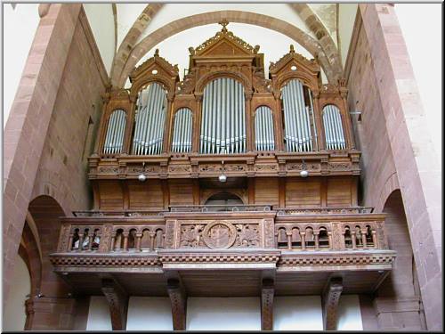 Murbach, abbatiale Saint-Lger, orgue Martin et Joseph Rinckenbach, 1906