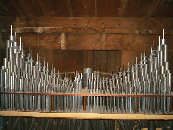 Le grand orgue de la cathdrale de Nantes, dtail du cornet positif