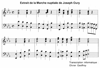 Marche nuptiale, Joseph Oury