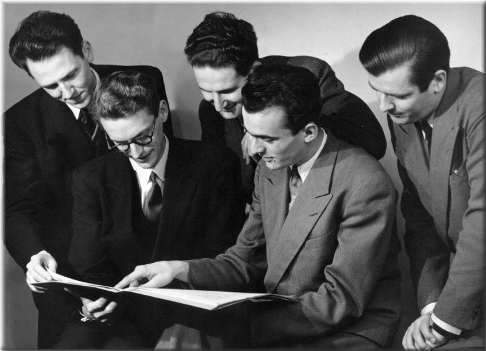 Le groupe Pentacorde vers 1953