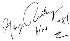 Signature autographe de George Rochberg