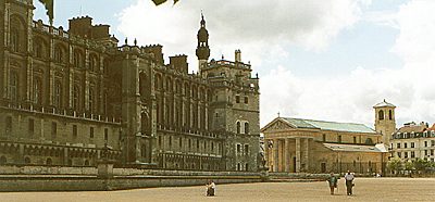 Le chteau et l'glise de Saint-Germain-en-Laye