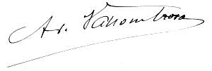 Signature d'Amde de Vallombrosa